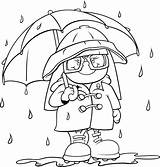 Weather Coloring Pages Getdrawings Rain sketch template