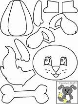 Recortar Animales Dltk Armar Conejo Bunny Worksheets Seç Puppets Verob Depuis sketch template