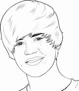 Justin Bieber Coloring Pages Printable Celebrities Drawing Drawings Kb sketch template
