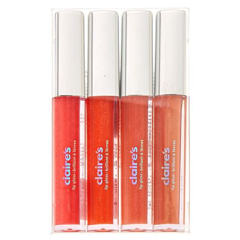 shades of orange lip gloss 4 pack claire s
