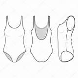 Swimsuit sketch template