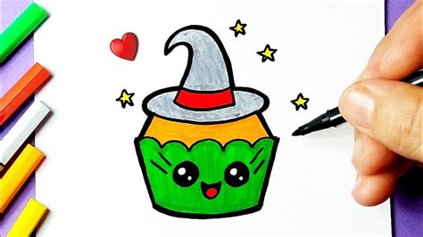 Como Desenhar Cupcake Bolinho Kawaii Fofo Desenhos De