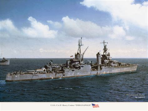 uss indianapolis possibly   late  refit