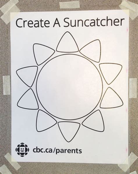 easy contact paper sun suncatcher play cbc parents