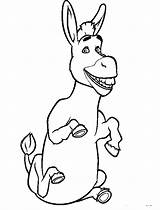 Shrek Coloring Pages Donkey Smile Printable Kids Christmas Adult Colouring Getcolorings sketch template