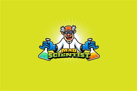 mad scientist mascot esport logo mad scientist mascot scientist