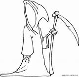 Death Coloring Pages Characters Printable sketch template