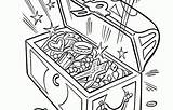 Coloring Chest sketch template