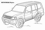 Mitsubishi Pajero Printable Onlinecoloringpages sketch template