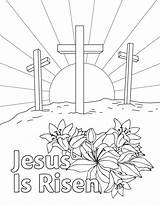 Easter Coloring Risen Pages Religious He Jesus Printable Bible Colouring Kids Sheets Sunday Cross School Book Albanysinsanity Christian Marvelous Printables sketch template