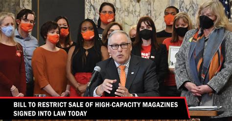 bill  restrict sale  high capacity magazines signed  law lynnwood times