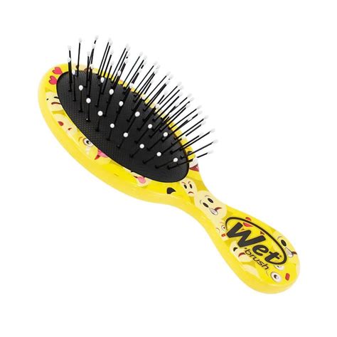 Mini Detangler Hair Brush With Squirt Emoji Print Za