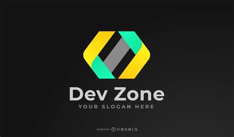 dev zone logo design descargar vector