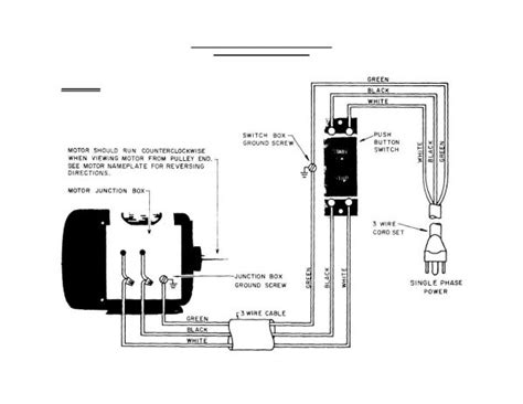 single phase ac motor wiring diagram