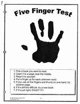 Finger Five Rule sketch template