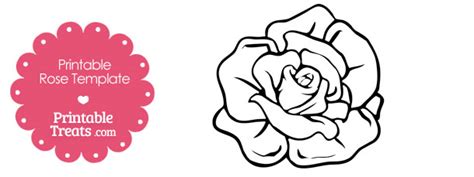 rose template printable clipart  paper flower rose template
