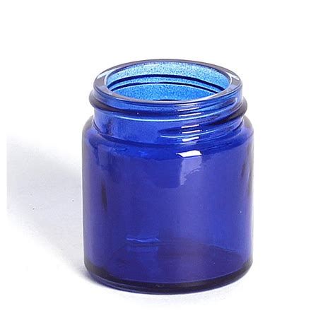 ml blue glass jars lids
