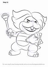 Ludwig Koopa Koopalings Kart Drawingtutorials101 Bros Malvorlagen sketch template