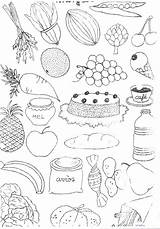 Alimentos Comida Saludables Comidas Imagui Links Paracolorear sketch template