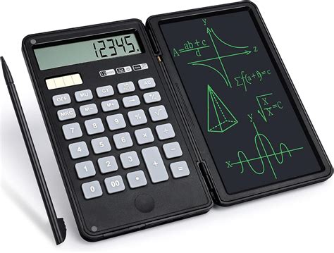 sarsumir calculatrice avec  tablette decriture lcd effacable