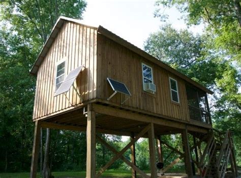 famous inspiration build  cabin  stilts house plan simple