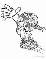 Coloring Pages Skateboard Lightyear Buzz Play Printable Adults Kids sketch template