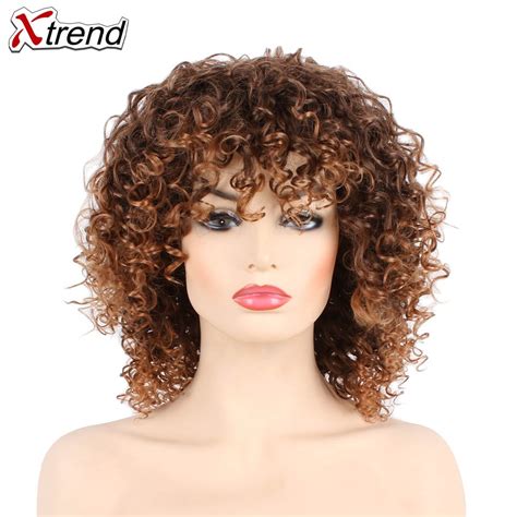 Buy Xtrend Synthetic Short Hair Afro Kinky Curly Wigs