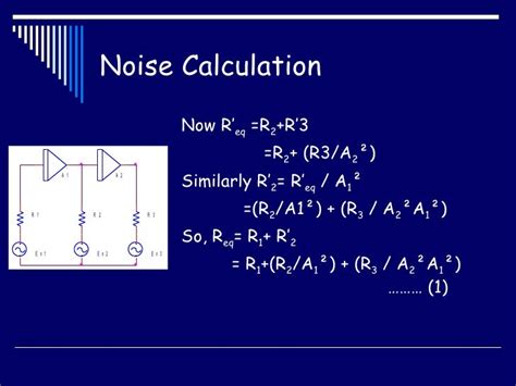 noise calculation