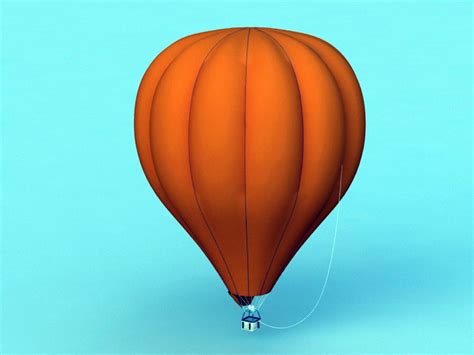 hot air balloon  model object files   modeling   cadnav