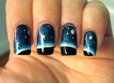 horizon nails bellashoot galaxy nail art nail art pretty nails