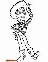 Woody Coloring Toy Story Pages Disneyclips Disney Buzz Slinky Funstuff sketch template