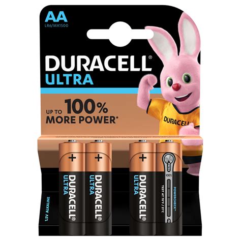 Duracell Ultra Aa Batteries Ultra Aa Lr6 Mn1500 1 5v Batteries