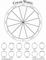 Theory Analogous Complementary Cromatico Circulo Colorear Wheels Chart Mixing Coloringbliss Pencils sketch template