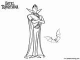 Transylvania Hotel Pages Coloring Dracula Vampire Mr Printable Adults Kids Color sketch template