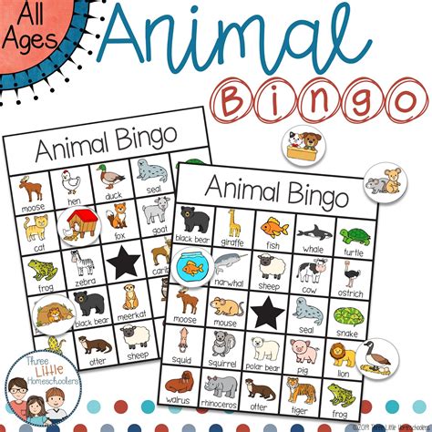 animal bingo   unique cards word wall cards unique cards