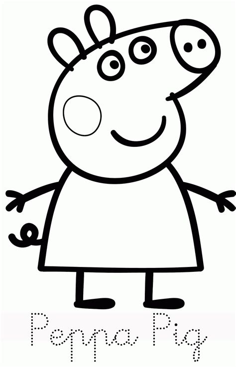 peppa pig coloring pages  printable coloring home