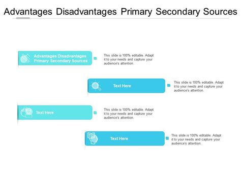 advantages disadvantages primary secondary sources  powerpoint