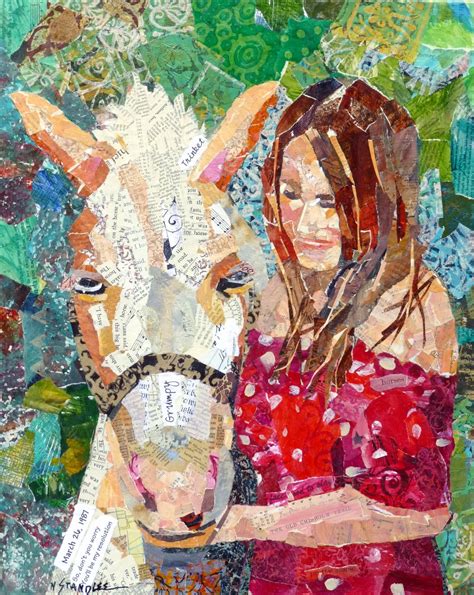nancy standlee fine art torn paper collage whitney  finished