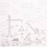 Construction Fabric Michael Miller Border Panel Coloring Equipment Kawaii Input Units Send Total Piece Please Will sketch template