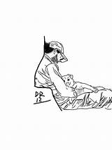 Homeless Drawing Person Getdrawings Paintingvalley sketch template