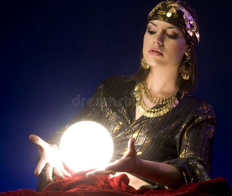 fortune teller stock image image of astrology crystal 14294715