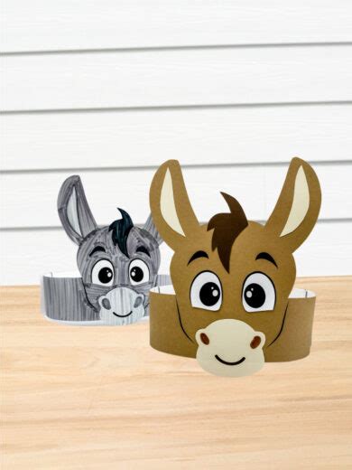 donkey headband craft  kids simple everyday mom
