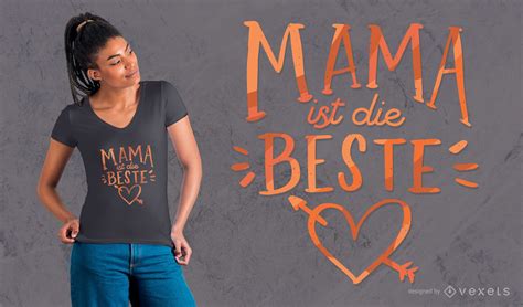 german mom t shirt design vector download