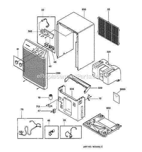 ge dehumidifier ahglag ereplacementpartscom