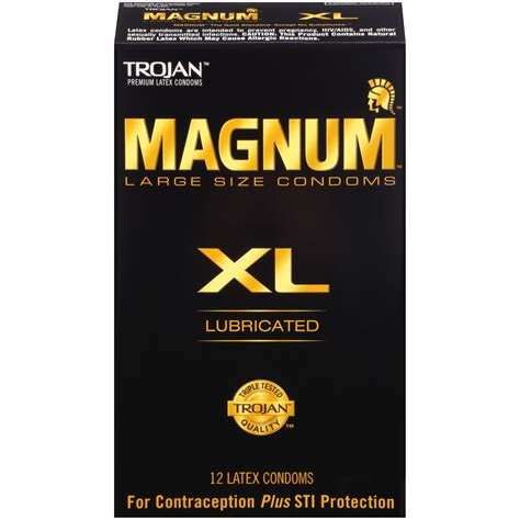 trojan magnum xl large size lubricated condoms  count walmartcom