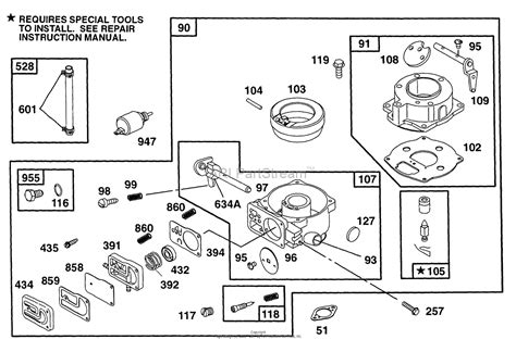 hp briggs stratton carburetor diagram wiring schematic oxygen sensor diagram