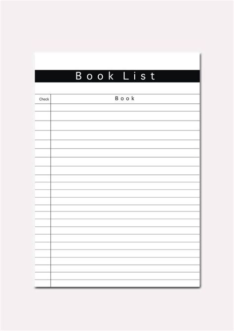 printable blank book list printable word searches