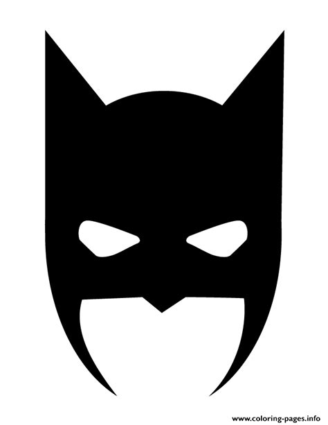 batman mask halloween silhouette coloring pages printable