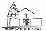 Mission California Missions San Coloring Diego Pages Clipart History Plan Floor Alcala Juan Capistrano Printable Gif Building Pic Church Mis sketch template