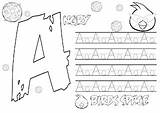 Angry Birds Trace Alphabet Space Coloring Pages Tracing Kids sketch template